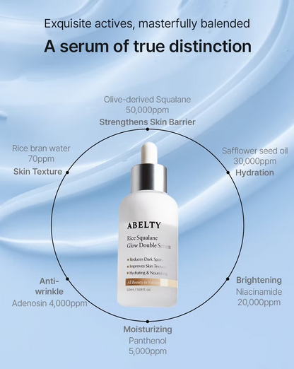 Abelty Rice Squalane Glow Double Serum