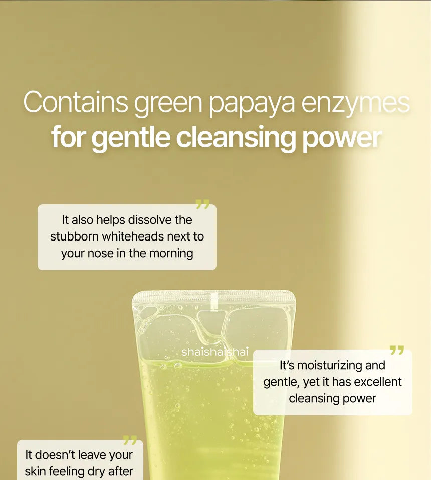 SHAISHAISHAI GREEN PAPAYA pH Balanced Cleanser